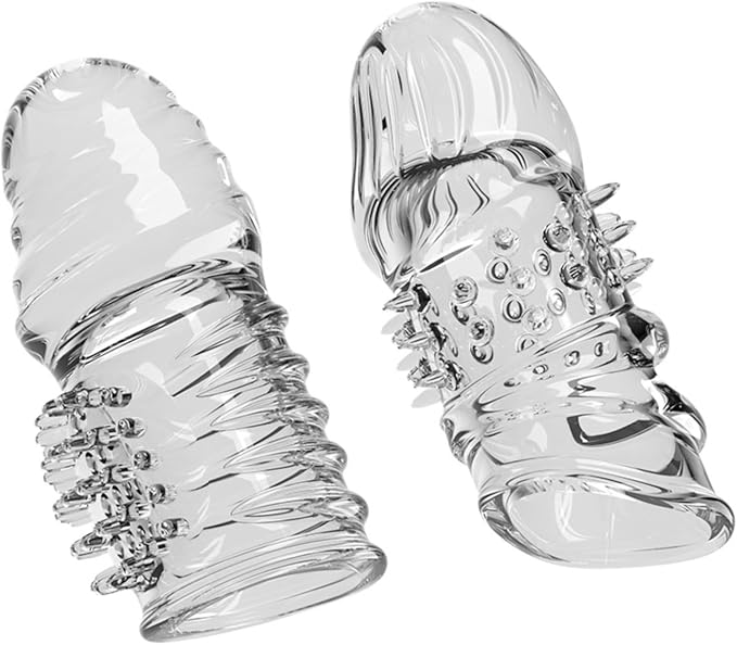 Male Trainer Thread Insulation Sleeve Transparent Soft Simulation Mushroom Head Penis Ring for G-spot Stimulation
