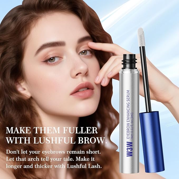 Eyebrow Growth Serum，Eyebrow Serum to Grow Brows 3ML,To Boost Longer Fuller and Thicker Looking Eyebrows,No Prostaglandins, Vegan & Non‑Irritating