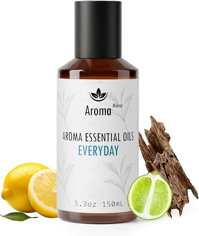 Hotel Scent Diffuser - Everyday Essential Oils for Scent Diffuser - Lemon, Lime,Citron, Guaiac Wood, Tea Leaves - Home Luxury Scents Aroma Fragrance for Home, Office