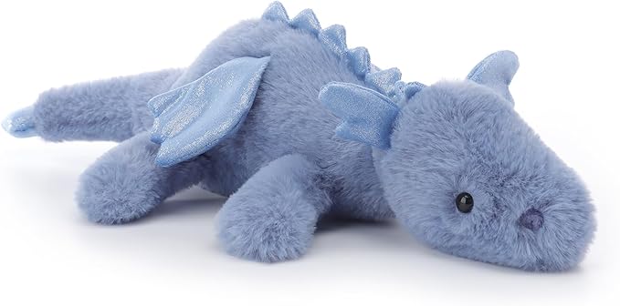Apricot Lamb Dark Blue Lying Dragon Stuffed Animals for Kids, Soft Cute Plush Toys for Baby Girl and Boy, 15 Inches