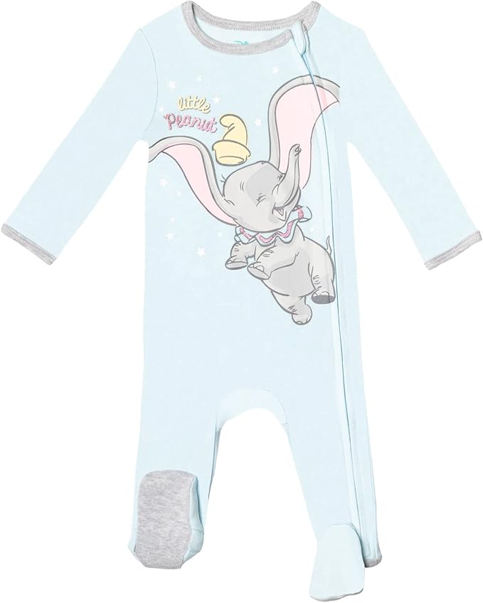 Disney Baby Girls 2 Pack Zip Up Sleep N' Plays Newborn to Infant Sizes (Newborn - 24 Months)