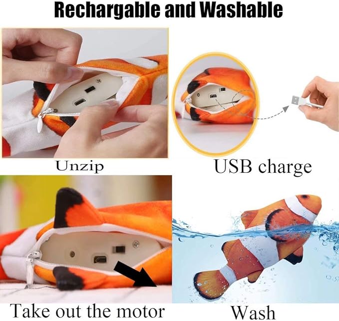 Electric Moving Fish Plush Toys