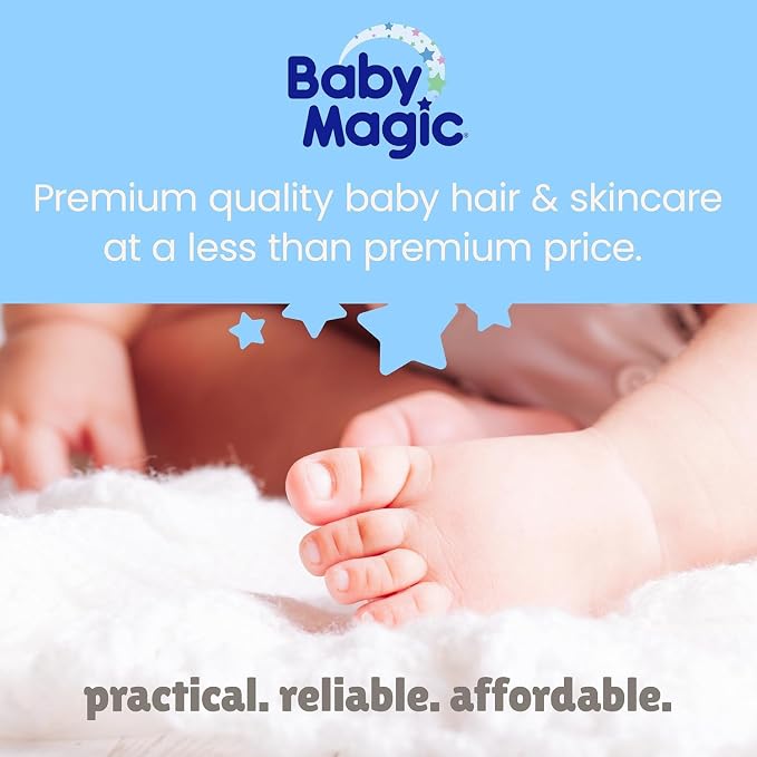 Baby Magic Soothing Hair & Body Wash, Vanilla & Oat, Soothes and Cleanses, Specially Formulated for Baby's Delicate Skin, Tear Free, Hypoallergenic, Dermatologist Recommended, 16.5 Fl Oz