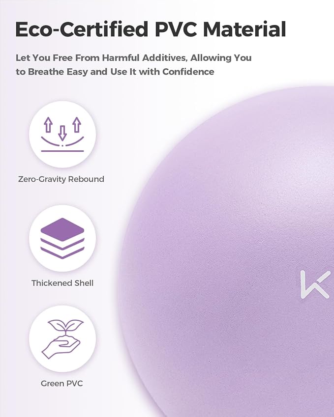 KEEP Exercise Ball Anti-Burst - Thickened Yoga Ball Pilates Ball for Physical Therapy, Fitness Ball for Workout, Core Strength and Physical Therapy