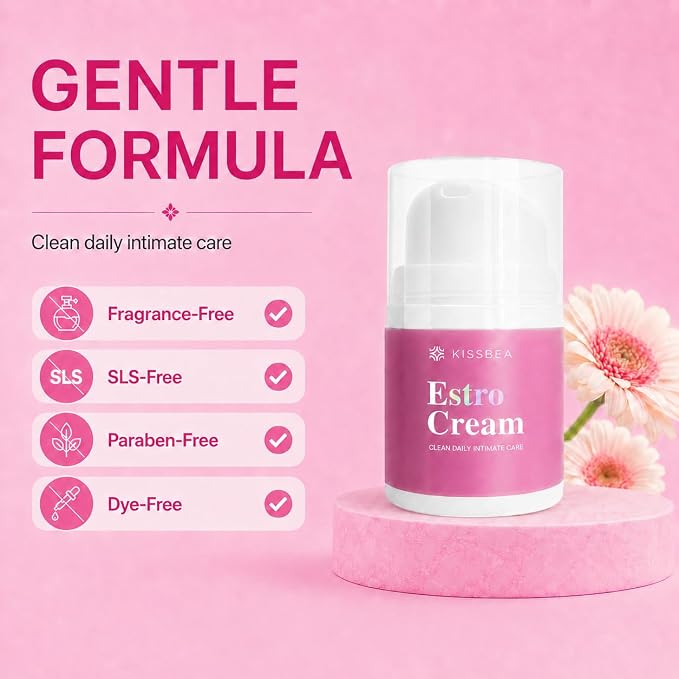 Estriol Cream for Women: Daily Intimate Moisturizing Care for Menopause & Perimenopause, Supports Moisture, Elasticity & Skin Barrier Balance, Gentle Formula, 1.06 Oz