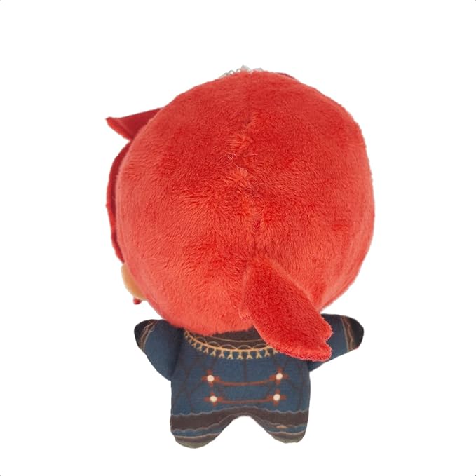 KOOLIYA Small Size Genshin Impact Figure Plush Doll - Diluc (4 inch), Keychain Anime Figure Soft Stuffed Gift for Game Fans (Diluc)