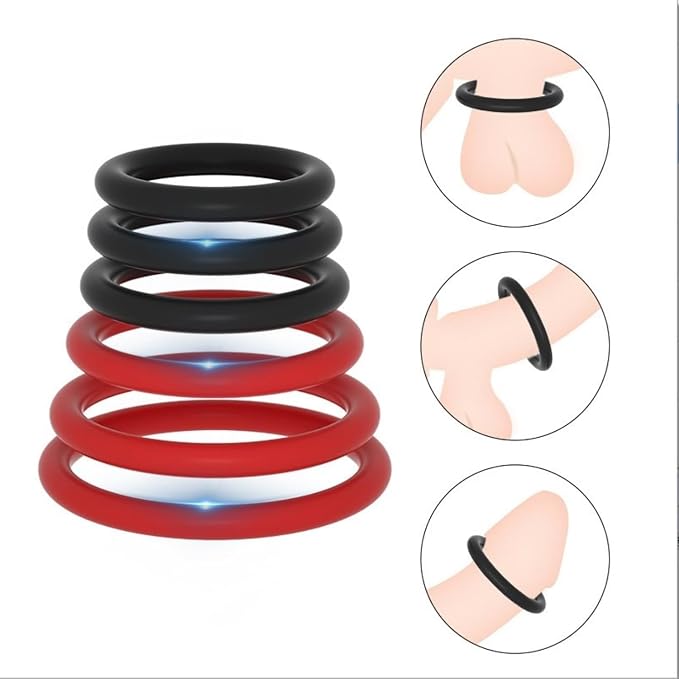 Men's Lightweight Practice Accessories, Smooth and Comfortable,6-Piece Set (Red)