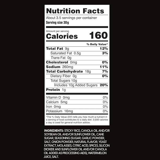 Wowza Korean BBQ Crunchy Rice Crisps | Gluten Free Snack, Non-GMO, 8 Pack | Sweet smoky flavor, Healthy chip alternative, Kid-friendly, 3.5 oz bags, No artificial flavors, Allergen-friendly, Bold kick