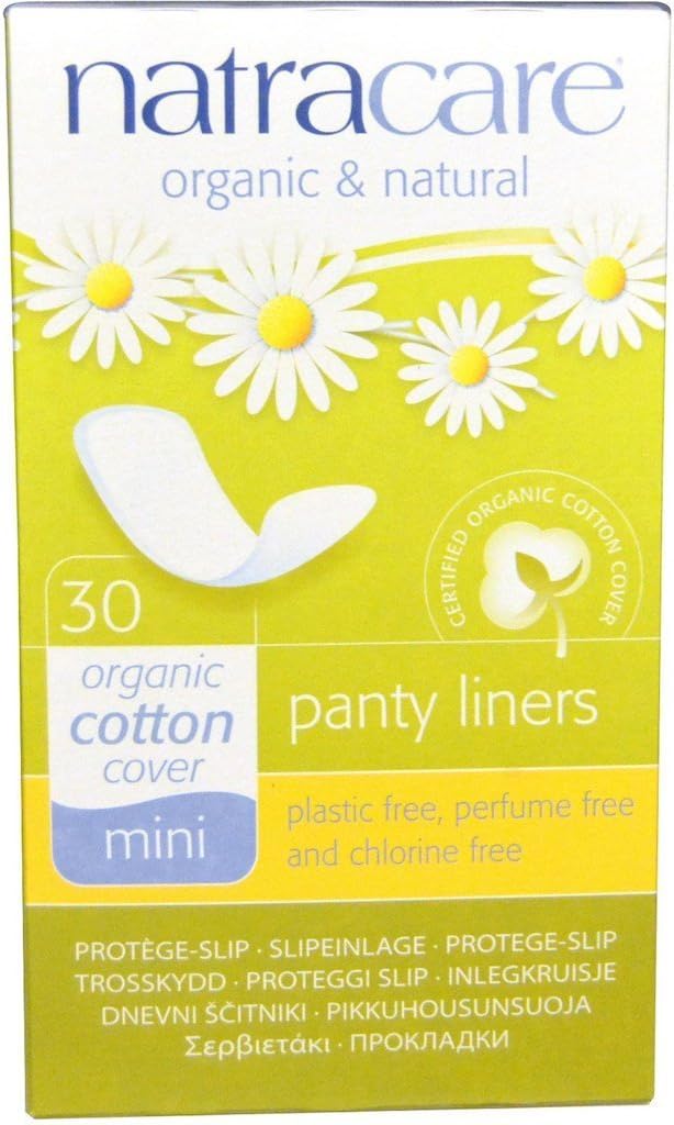Natracare Organic Cotton Natural Panty Liners Breathable 18 Ct