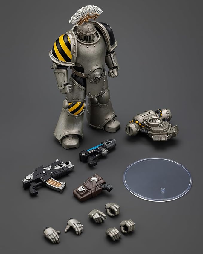 JoyToy 40K Genuine License 1:18 Action Figure, lron Warriors MKlll Tactical Sergeant, 4.96in Collectible Action Figures