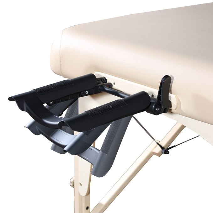 Master Massage 30” Galaxy Therma Top Lash Bed 2 Fold with Carry Case SPA Table Heigh Adjustable with Accessories (Black)