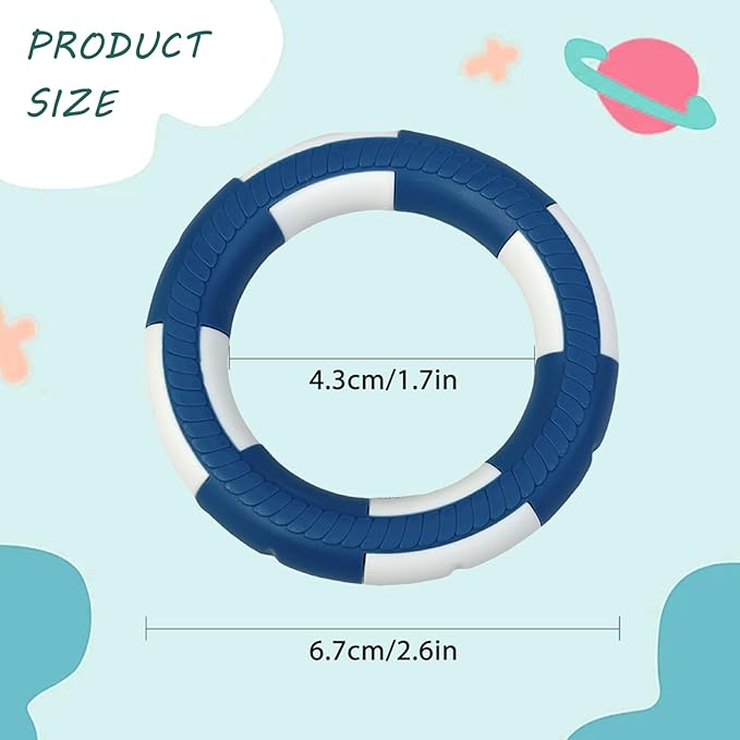 Swimsuit Party for 17cm Doll(No Dolls),5-Piece Set Including Clothes, Skirt, Blue Glasses, Blue Swimming Ring and Bell, Swimsuit Set, hot Party Style, Summer Beach Style,Blue Bow Outfit