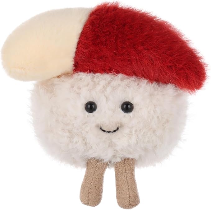 Apricot Lamb Arctic Shellfish Sushi Stuffed Animals for Kids, Soft Cute Plush Toys for Baby Girl and Boy, 3.5 Inches