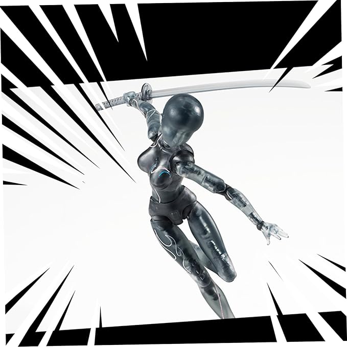 Action Figures 5.91in with Inclusive Arm Accessories Movable Gestures Drawing Mannequin Poseable Figure Decorative Action Figure Body Gift for Tabletop Display Shelf (Female)
