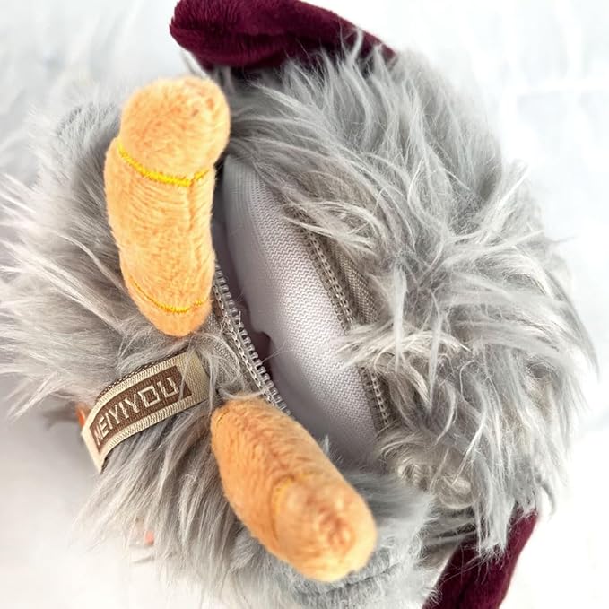Plush Doll Purse, Plush Toy, Plush Pendant (Gray)