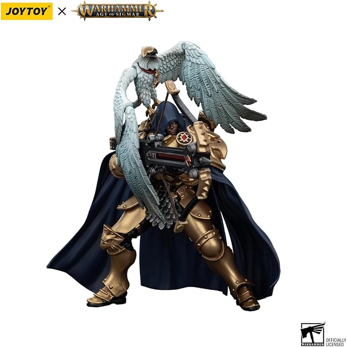 JOYTOY Warhammer 1/18 Action Figure Age of Sigmar Stormcast Eternals The Blacktalons Shakana Goldenblade 4.9in Mecha Joy Toy Collection Model