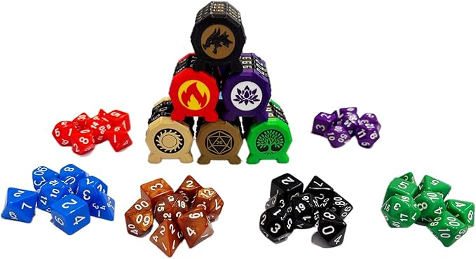 MTG Life Counter, 00-99 Range 2 Ring Wheel Game Counter with Lotus Symbol, Health Tracker Dial Game for EDH Damage, Board Game, RPG TGG Card Games