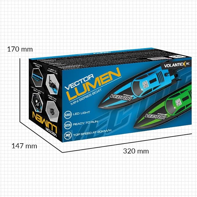 Remote Control Boats for Adult - Boat with LED Lights for Pool&Lakes,2.5GHz RC Racing Boats，Summer Water Toy