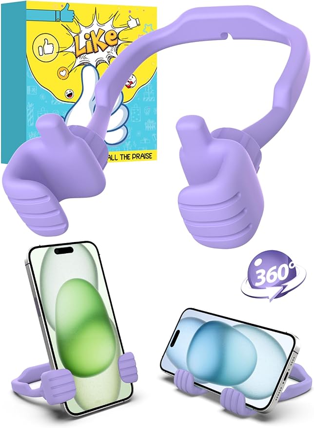 Valentines Day Gifts for Teens Girls Her Adults: Funny Gifts for Women Men Boys Thumb Up Cell Phone Stand Holder Novelty Gadget for Mother Mom Wife Kid Dad Girlfriend Birthday Trendy Stuff Ideas