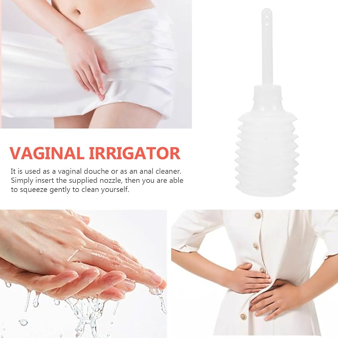 Artibetter 10pcs Disposable Enema Douche Applicator Bottle Vaginal Douche Anal Applicator for Women Men 200ml (Transparent)