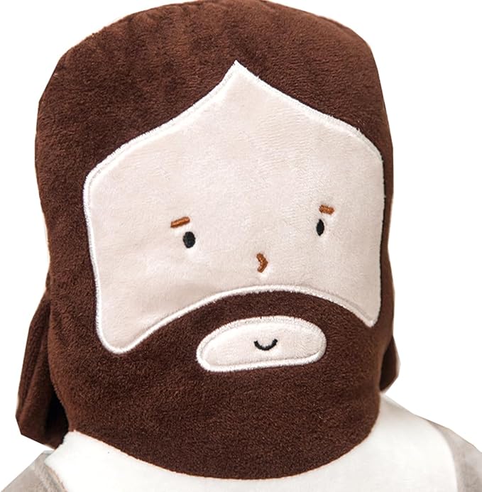 20inch Jesus Plush Toy Jesus Stuffed Dolls Cartoon Pillow Christ Religious Savior Toys Christian Figure Home Christmas Decoration Baptism Gift