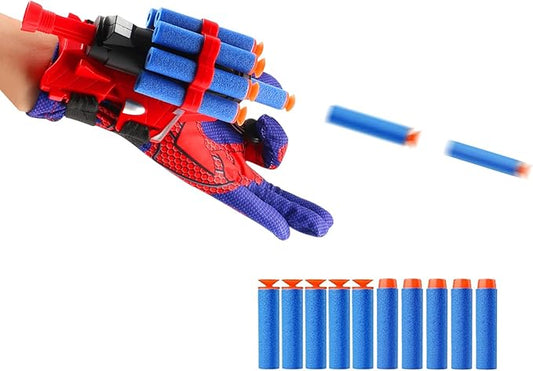Spider Web Gloves Shooters Costume Toy for Kids Girl Boys Cosplay Launcher Action Figure