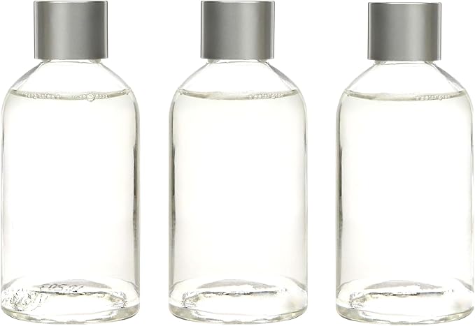 Hosley Diffuser Refill Set of 3 Cinnamon Roll Scented 85ml Each Aromatherapy Home Fragrance for Bathroom Shelf Décor, Room Décor, Office, Spa