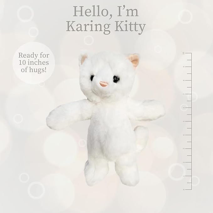 World's Softest Plush Karing Kitten, Lushee, Medium, 10" Stuffed Animal for Baby, Toddler, Kids, Adults - Soft, Huggable Stuffed Kitten- Adorable Toy Made from Kid-Friendly, Quality Materials