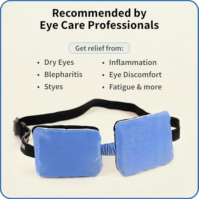 EyeGiene Insta-Warmth System Eye Mask, Heated Dry Eye Mask, Multi-Use Heat Treatment for Dryness, Fatigue, Styes, Blepharitis, Medical Device, Travel Accessories
