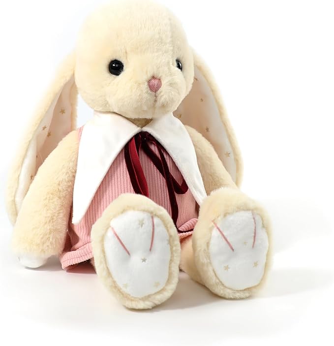 RECUR Plush Rabbit Stuffed Animal,Soft Cuddly Plushie Toy,Adorable Gift for All Ages