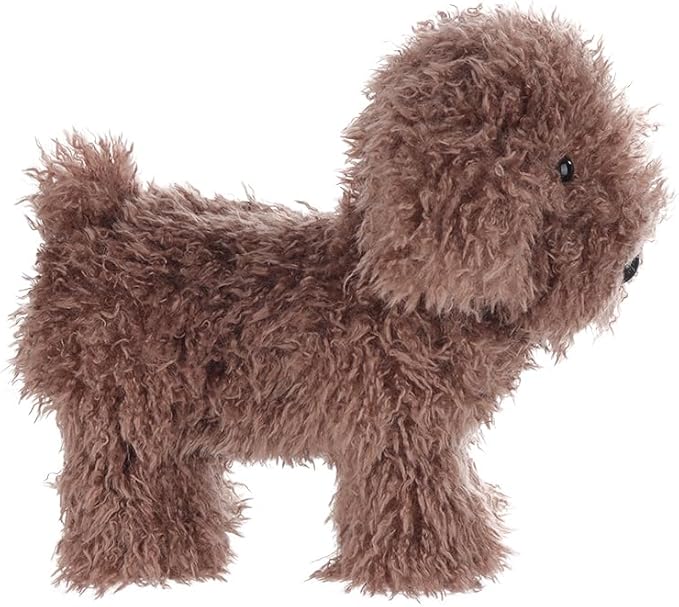 Apricot Lamb Toys Plush Dark Brown Poodle Dog Puppy Stuffed Animal Soft Cuddly Perfect for Child 8.3 Inches