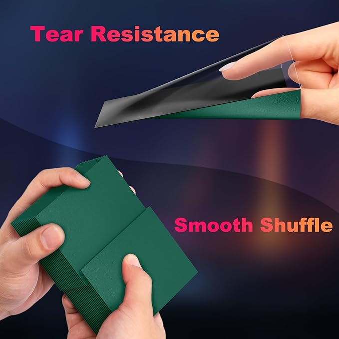 600 Pack MTG Card Sleeves, Matte Dual Card Sleeves with Opaque Back & Smooth Shuffle, Tear Resistant Card Protectors for MTG, TCG and Game Cards (6 Colors)