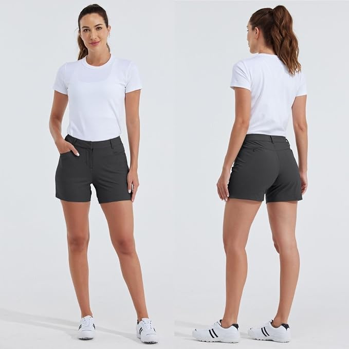 Willit Women's 4.5" Golf Shorts Quick Dry Outdoor Causal Shorts with Pockets Water Resistant