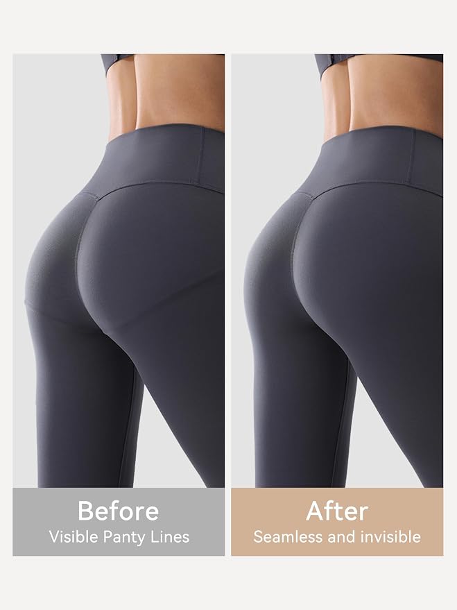 LUCKMEEY Cotton Thongs for Women Seamless Thongs for Women No Show Thong Panty Liners Workout G-String Thongs Underwear
