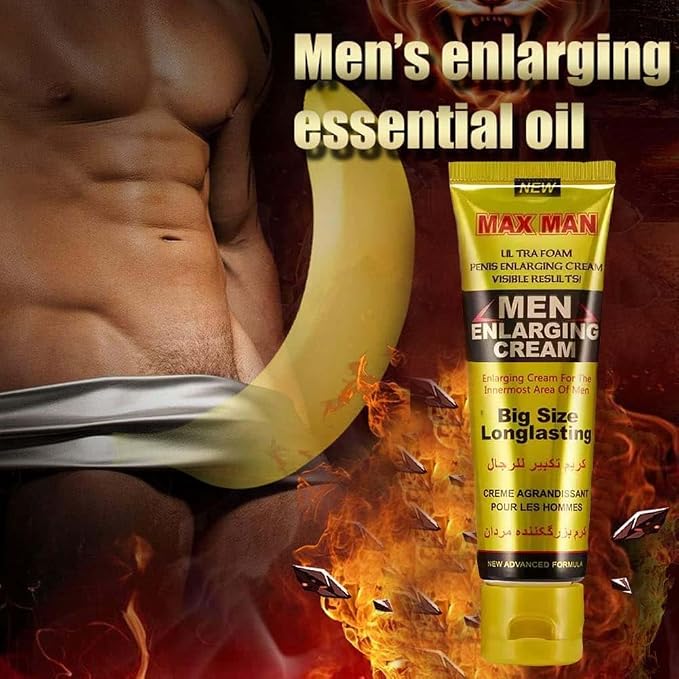 Massage Essential Cream for Enhancing Sexual Desire-Men Massage Oil for Sex -Sexual Enhancement Erection Cream Penisgrowth Oil Longer Thicker Penis Energy