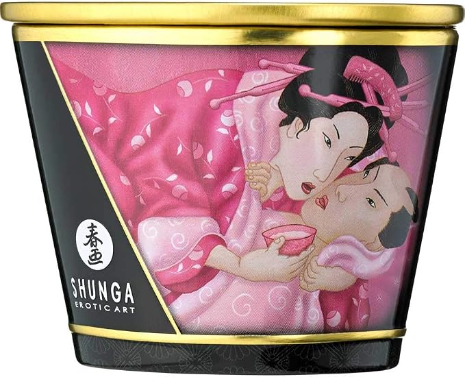 Shunga Caress By Candlelight Massage Candle - Aphrosisia/Roses