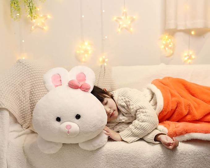 YESGIRL Easter Gifts Bunny Stuffed Animal Plush Pillow, 24 inch Cute Plush Toy, Large Soft Rabbit Plushie for Adults, Kids, Boys and Girls