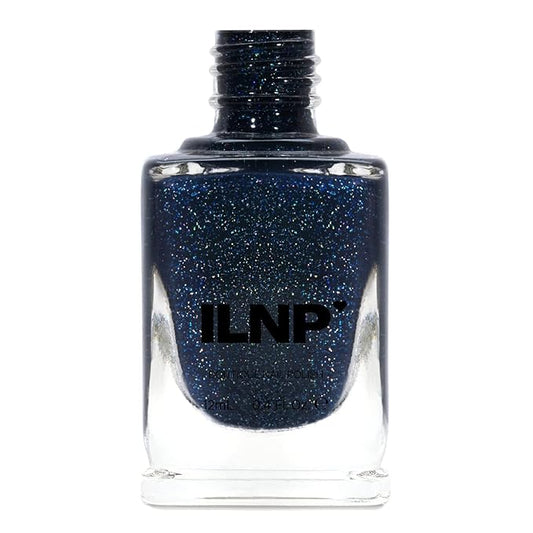 ILNP You Up? - Deep Navy Blue Holographic Nail Polish, 7-Free, Non-Toxic, Vegan, Cruelty Free, 12ml