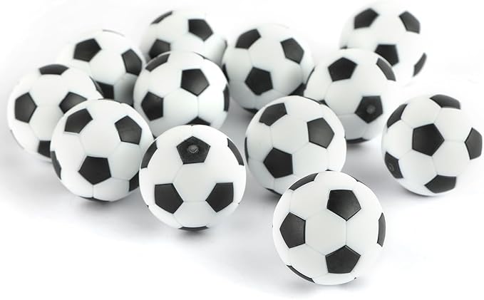 Pack of 9 Foosball Balls Mini Soccer Balls - Small Soccer Ball Replacements for Foosball Table Fun Home Recreation