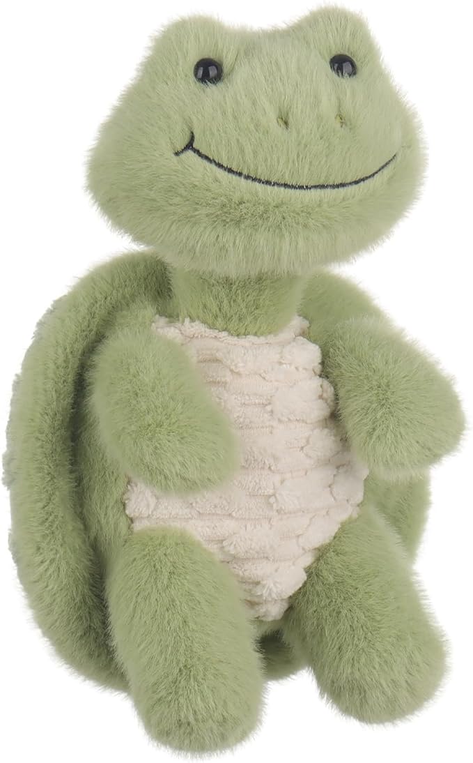 Apricot Lamb Witty Turtle Ryan Plush Stuffed Animals for Kids, Soft Cute Plush Toys for Baby Girl and Boy, Fluffy Witty Turtle Green