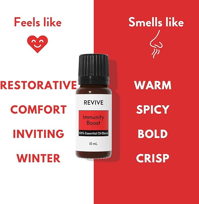 Immunity Boost Essential Oil Blend 2 Pack by Revive Essential Oils - 100% Pure Therapeutic Grade, for Diffuser, Humidifier, Massage, Aromatherapy, Skin & Hair Care