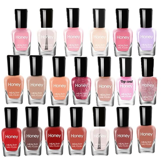 Non Toxic Nail Polish Set, Easy Peel Off and Fast Dry Nail Polish Set for Pack, Eco Friendly & Organic Water Based Nail Polish for Women,Teens