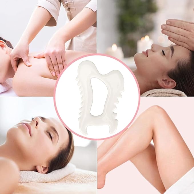 GOTOTOP Gua Sha Massage Ceramic Scraping Tool for Soft Tissue Upgrade Physical Stuff, Used for Back, Legs, Arms, Neck, Shoulder Thin Guasha Scraping Tool Leg