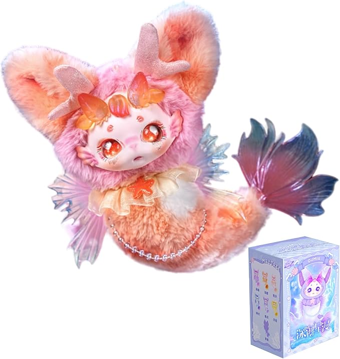 CALEMBOU Plush Doll, Dumia Deep Sea Series Stuffed Blind Box, Kawaii 1 of 6 Possible Mystery Collectible Toys Cute Mermaid Soft Animals Charm Birthday Gifts