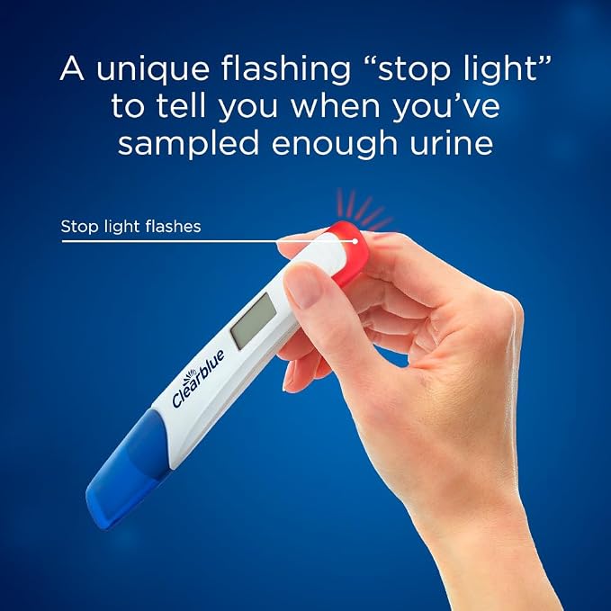 Clearblue Early Digital Pregnancy Test, Early Detection at Home Pregnancy Test, 5 Ct (Pack of 12)