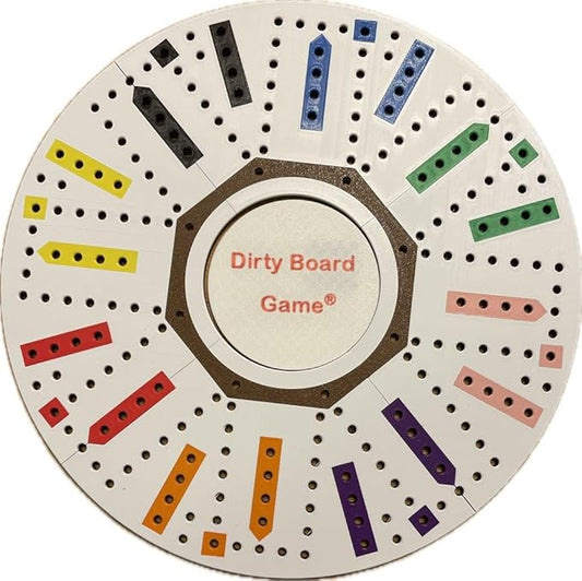 3D Printed 8 Player Travel Dirty Board Game