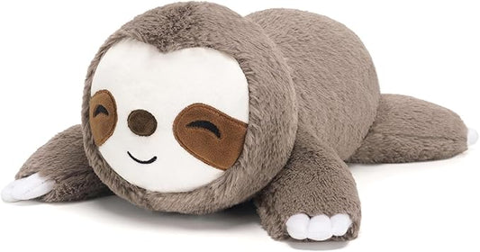 SQEQE Weighted Stuffed Animals Sloth Plushies, Weighted Sloth Plush, Soft Pillow Toy for Kids Adults, Christmas & Valentines Gift 23.6 Inch 3.8 Lbs