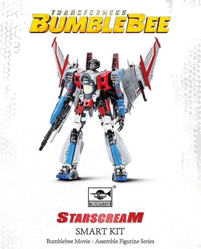 PARKHO Transformers Bumblebee Starscream Figure Model Kit – Cybertron Aircraft Easy to Assemble 3D Articulated Action Pre Painted Collectible Series Toys Hobby 08121