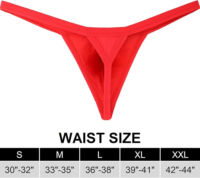 iKingsky Men's Modal G-string Underwear Sexy Pouch Y-back Thong Panties
