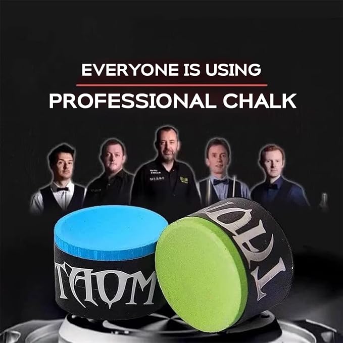 TAOM Pool Chalk Holder Round Shaped Practical Tool Billiards Accessories Magnetic Mini Chalk Tip Case Container Round Box Billiards